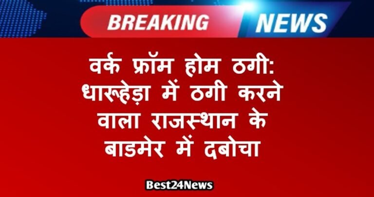 वर्क फ्रॉम होम ठगी: धारूहेड़ा में ठगी करने वाला राजस्थान के बाडमेर में दबोचा