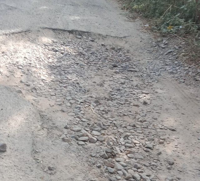 भटसाणा-अलावलपुर मार्ग की स्थिति इतनी खराब हो चुकी थी कि पूरी सड़क गड्डों में तब्दील हो गई