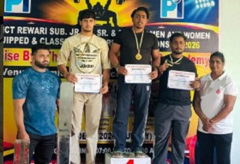 Rewari News: बावल के नवदीप सैनी का हरियाणा स्टेट प्रतियोगिता में चयन