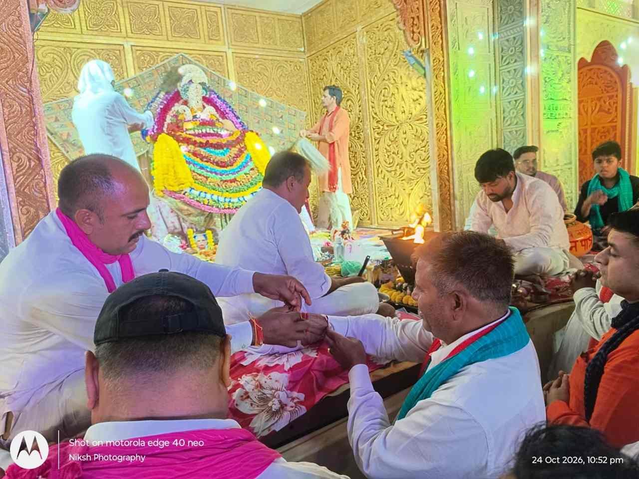 राजस्थान से आए कलाकरों ने धारूहेड़ा में बांधा समा